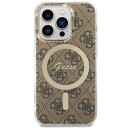 Guess MagSafe Mobildeksler til iPhone 15 Pro - Brun IML 4G