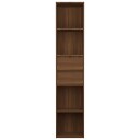 vidaXL Bokhylle brun eik 36x30x171 cm konstruert tre