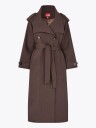 crās Leonoracras Trenchcoat   Brown   36