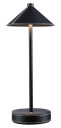 Pellini portabel bordlampe oppladbar 2W 2700 6500 Kelvin   Svart