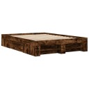  Sengeramme uten madrass røkt eik 140x190 cm konstruert tre 8721102855078