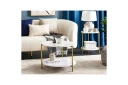 Soffbord Beliani Reva White\|\|GOLD -