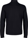 Lindbergh Soft Viscose Blend Roll Neck Sweate   BLACK   XXL