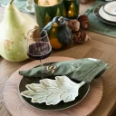 Riviera Maison Tallerken Autumn Leaf 23,5x13,5 cm Green