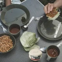 Tallerkensett til 2 Easy Camp Moss 2 Dine Set