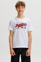 Jack & Jones Junior   T skjorte Jjelogo Tee Ss O Neck 2 Col Aw26 Sn   Hvit