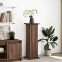  Pidestall med oppbevaring brun eik 31x30x90 cm konstruert tre