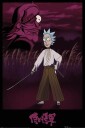 Rick and Morty Plakat Samurai Rick - 91,5 x 61 cm