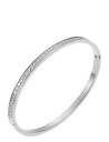 BY JOLIMA Celine Crystal Bangle |Silver |One Size