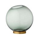 AYTM Globe vase large grønn-messing
