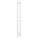 vidaXL Gabionkurv buet 100x30x220/240 cm galvanisert jern
