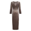 Peserico Dame Kjoler Brun 2XS,