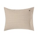 Lexington Beige/Brown Pin Striped Cotton Flannel Bed Set 200x220/50x70x2 Beige ONE SIZE