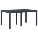 Hagebord Antrasitt 150x100x73 cm Poly Rattan