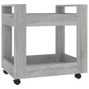  Tralle til skrivebord grå eik 60x45x60 cm konstruert tre