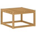 vidaXL Utebord Solid akasietre Hvit 59 x 59 x 37 cm