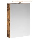  Baderomsspeilskap Røkt eik 50 x 14,5 x 70 cm Konstruert tre