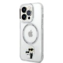 Karl Lagerfeld iPhone 14 Pro MagSafe Deksel Transparent Karl & Choupette