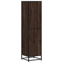  Highboard brun eik 35,5x35x139 cm konstruert tre og metall 8721102841170
