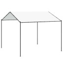  Paviljong Hvit 4 x 4 x 2,6 m Stål og Polyester