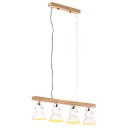 vidaXL Industriell taklampe hvit E27 mangotre