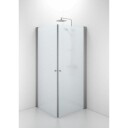 Contura Shower Space dusjdør, 87 cm, frostet glass, aluminium profil