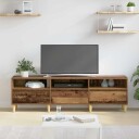  TV skap med skuff Gammelt tre 150 x 30 x 45 cm Konstruert tre
