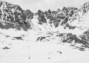 Snowy Mountain Peaks Plakat Plakat / 70x100cm