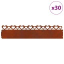 vidaXL Plenkanter 30 pcs Rusten 103 x 0,05 x 22 cm Cortenstål