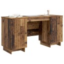 vidaXL Skrivebord Gammelt tre Konstruert tre 142,5 x 50 x 75 cm