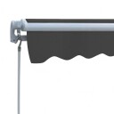 vidaXL Foldbar markise manuell 300 cm antrasitt