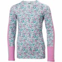 Helly Hansen Graphic Lifa Merinoull Skiundertøy Barn Lyserosa 146