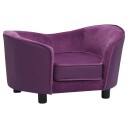 Vidaxl Hundesofa Burgunder 69X49X40 cm Plysj Og Kunstig Lær