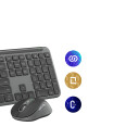 Logitech MK950 Slim Combo Trådløst Tastatur og Mus - Grafitt