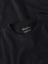 KnowledgeCotton Apparel Tee With Flaglabel Black Jet