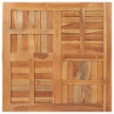  Bordplate heltre teak kvadratisk 90x90x2,5 cm 48991