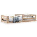  Sengeramme uten madrass voksbrun 70x140 cm heltre furu 8721158397003