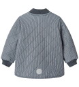 Wheat Termojakke m. Fleece Benni Ink Stripe Wheat 74 Termoklær Blå Hvit