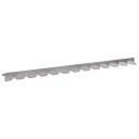 vidaXL Gjerdekant 20 pcs 102 x 4 x 4 cm Stål Sølv