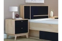 Olivet Nattbord 51 cm - Natur/Svart