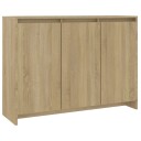 vidaXL Skjenk sonoma eik 102x33x75 cm sponplate