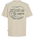 Jack & Jones Jorniagara Typo Tee Ss Crew Neck Jnr Beige 128