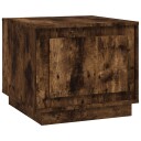 vidaXL Salongbord røkt eik 51x50x44 cm konstruert tre