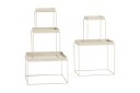 Tray Sofabord Stor Varm Beige/Stål
