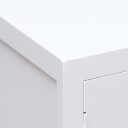 vidaXL Nattbord hvit 38x28x52 cm keisertre