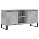  TV benk betonggrå 104x35x50 cm konstruert tre