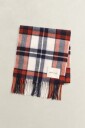 Gant Checked Wool Scarf   Cream   ONE SIZE