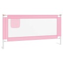 vidaXL Sengehest småbarn rosa 180x25 cm stoff