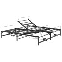 vidaXL Elektrisk Justerbar Seng Ramme Svart 160 x 200 cm Stål