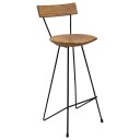 vidaXL Barkrakker 2 stk heltre teak